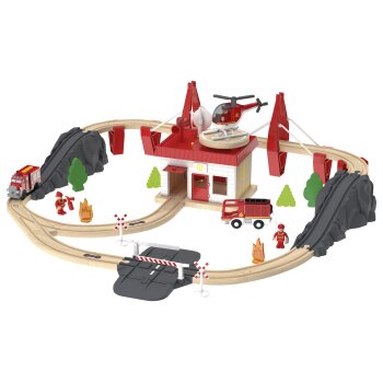 Playtive Eisenbahn-Set Feuerwehr / Countryside, aus...