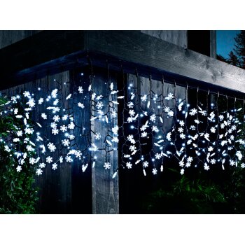 LIVARNO home LED-Lichtervorhang, 440 LEDs (Lichterkette mit Schneeflocke) - B-Ware neuwertig