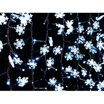 LIVARNO home LED-Lichtervorhang, 440 LEDs (Lichterkette mit Schneeflocke) - B-Ware neuwertig