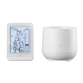 AURIOL® Funk Wetterstation mit Regenmesser, weiß - B-Ware neuwertig