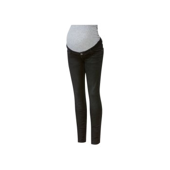 esmara® Damen Umstandsjeans, Skinny Fit, hoher Baumwollanteil (schwarz Denim, 42) - B-Ware neuwertig