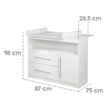 roba Wickelkommode Maren, mit abnehmbarem Wickelansatz - B-Ware neuwertig