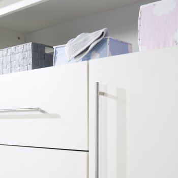 roba Wickelkommode Maren, mit abnehmbarem Wickelansatz, weiß - B-Ware neuwertig