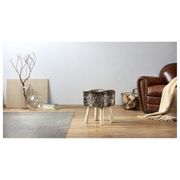 LIVARNO home Fellhocker, aus Kunstfell - B-Ware