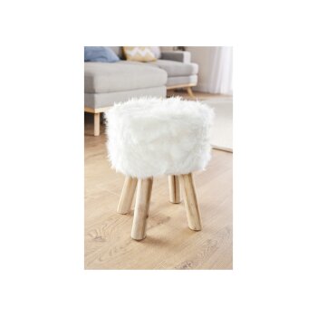 LIVARNO home Fellhocker, aus Kunstfell - B-Ware