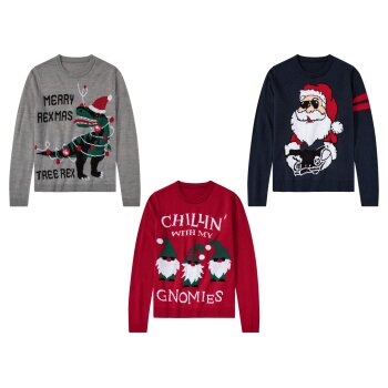 pepperts!® Kinder Pullover mit coolem Weihnachtsmotiv...