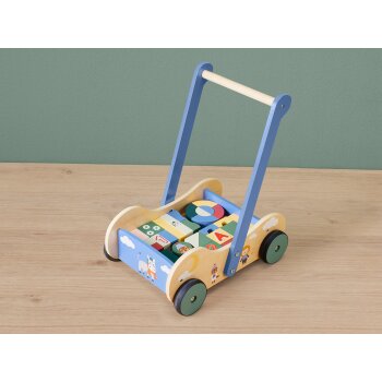 lupilu® Schiebewagen / Motorikwürfel, aus Holz - B-Ware