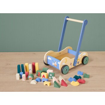 lupilu® Schiebewagen / Motorikwürfel, aus Holz - B-Ware