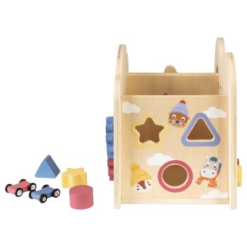 lupilu® Schiebewagen / Motorikwürfel, aus Holz - B-Ware