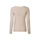 esmara® Damen Geripptes Langarmshirt, figurbetont (beige, L(44/46)) - B-Ware neuwertig