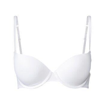 esmara® Damen Push Up BH, 2 Stück, mit verstellbaren Trägern (beige/weiß, 70A) - B-Ware neuwertig