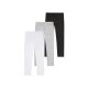 lupilu® Kleinkinder Mädchen Leggings, 3 Stück, mit Baumwolle (schwarz/weiß/hellgrau, 98/104) - B-Ware neuwertig
