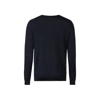 LIVERGY® Herren Feinstrickpullover mit Merinowolle (marine, M (48/50)) - B-Ware neuwertig
