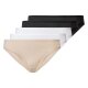 esmara® Damen Minislips, 5 Stück, mit hohem Baumwollanteil (schwarz/weiß/nude, L(44/46)) - B-Ware neuwertig