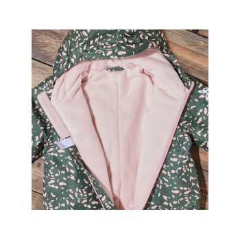 lupilu® Baby Kleinkinder Mädchen Schneeoverall, warm gefüttert (grün gemustert, 86) - B-Ware neuwertig