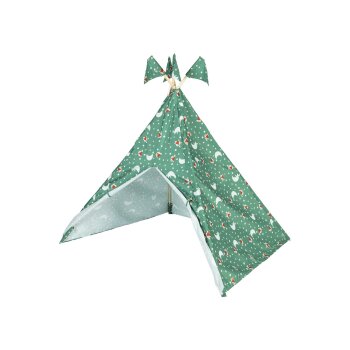 lupilu® Holz Spielzelt Tipi, mit Baumwolle (grün) - B-Ware sehr gut