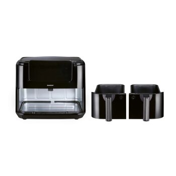 SILVERCREST® KITCHEN TOOLS Doppelzonen Heißtluftfritteuse »A1 SHLFDD 2400«, 2200–2600 W - B-Ware sehr gut