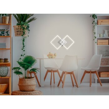 LIVARNO home LED Wand/Deckenleuchte, geometrisch, dimmbar - B-Ware
