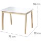 roba Kindertisch aus Massivholz, weiß - B-Ware Transportschaden M (Möbel)