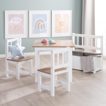 roba Kindertruhenbank Woody, weiß - B-Ware neuwertig
