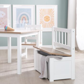 roba Woody Kindertruhenbank, weiß - B-Ware neuwertig