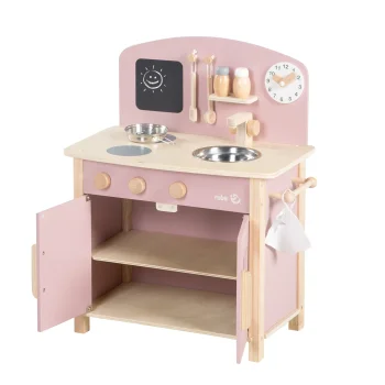 roba Spielküche, weiß, natur, mauve/ rosa - B-Ware neuwertig