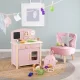 roba Spielküche, weiß, natur, mauve/ rosa - B-Ware neuwertig