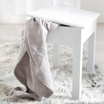 roba Schminktisch, mit Hocker und Spiegel, weiß - B-Ware neuwertig