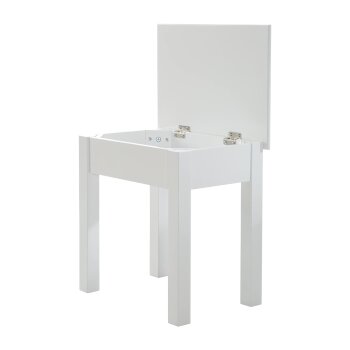 roba Schminktisch, mit Hocker und Spiegel, weiß - B-Ware neuwertig