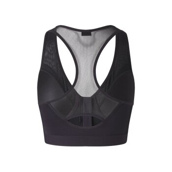 CRIVIT Damen Sport Bustier, High Level, mit Racer-Rücken (schwarz, 80B) - B-Ware neuwertig