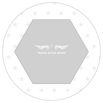 roba Laufgitter Rock Star Baby, 6-eckig, weiß -...
