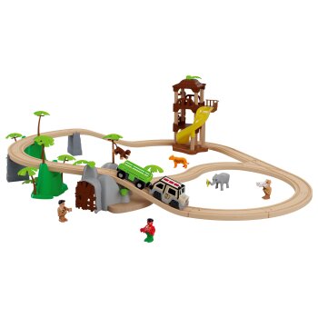 Playtive Eisenbahn-Set Dschungel / Passagierzug, aus...
