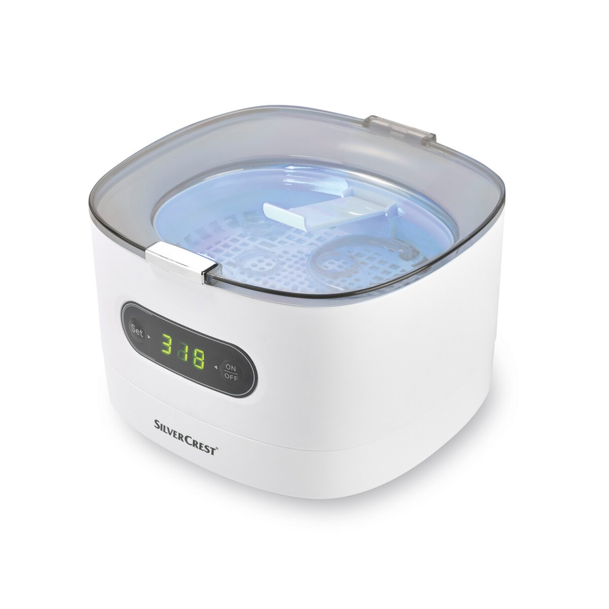 SILVERCREST® Ultraschall-Reinigungsgerät »SUR 48 D5«, weiß - B-Ware  neuwertig, 24,99 € | Mobile Heizgeräte