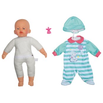 Playtive Babypuppe »Kim«, mit Sound, 38 cm (türkis) - B-Ware neuwertig