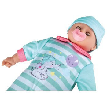 Playtive Babypuppe »Kim«, mit Sound, 38 cm (türkis) - B-Ware neuwertig