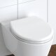 Schütte WC-Sitz FAMILY mit Absenkautomatik, Schnellverschluss und abnehmbarer Kindersitz, weiß - B-Ware neuwertig