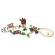 Playtive Eisenbahn-Set Feuerwehr / Countryside, aus Buchenholz (Countryside) - B-Ware sehr gut