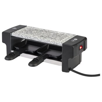 SILVERCREST® KITCHEN TOOLS Raclette-Grill, 350 W, für 2 Personen (heißem Stein SRGS 350 B2) - B-Ware sehr gut