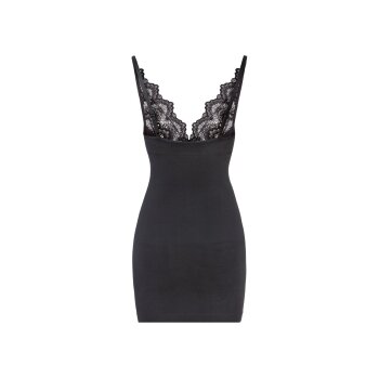 esmara® Damen Formunterkleid, seamless, ohne Seitennähte (schwarz Träger schmal, M(40/42)) - B-Ware neuwertig