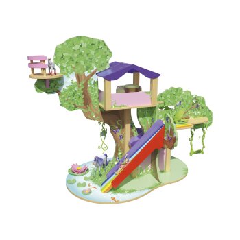 Playtive Set Bauernhof / Feenbaum / Zoo, aus Holz (Feenbaum) - B-Ware neuwertig
