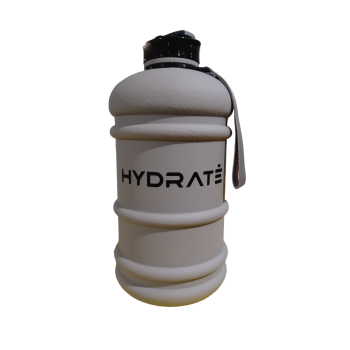 HYDRATE Trinkflasche, 2,2 L, Kunststoff, BPA-frei, Matt Grey - B-Ware neuwertig