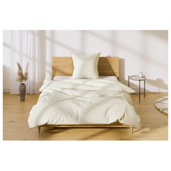LIVARNO home Plüsch-Wendebettwäsche, 135 x 200 cm (weiß) - B-Ware neuwertig
