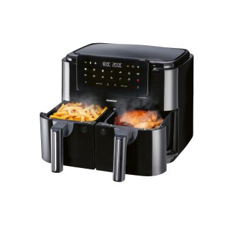 SILVERCREST® KITCHEN TOOLS Doppelzonen Heißtluftfritteuse »A1 SHLFDD 2400«, 2200–2600 W - B-Ware gut
