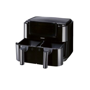 SILVERCREST® KITCHEN TOOLS Doppelzonen Heißtluftfritteuse »A1 SHLFDD 2400«, 2200–2600 W - B-Ware gut