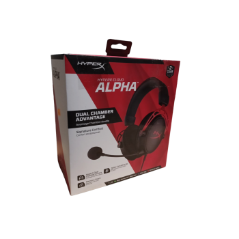 HyperX Gaming-Headset Cloud Alpha, schwarz/rot - B-Ware gut