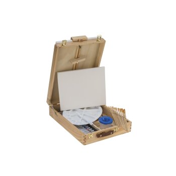 crelando® Koffer-Tischstaffelei, 52-teilig - B-Ware neuwertig