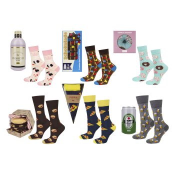 Soxo Socken in Food-Design Geschenkverpackung - B-Ware
