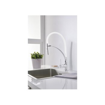 LIVARNO home Küchenarmatur mit Spiralfeder / Gummischlauch - B-Ware