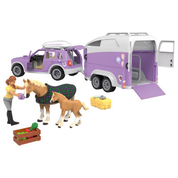 Playtive Tierfahrzeug, mit Anhänger, naturgetreue Nachbildung - B-Ware