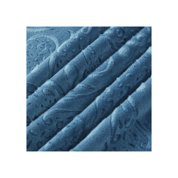 LIVARNO home Plüsch-Wendebettwäsche, 155 x 220 cm (blau) - B-Ware sehr gut